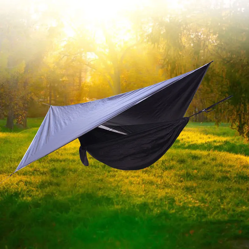 Camping namiot hamak zestaw Outdoor Beach wodoodporny przenośny piesze wycieczki deszcz baldachim Sun Shelter namiot piknik Pad wielofunkcyjny Camping namiot hamak zestaw Outdoor Beach wodoodporny przenośny piesze wycieczki deszcz baldachim Sun Shelter namiot piknik Pad wielofunkcyjny