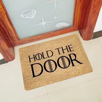 

New Hold The Door Entrance Welcome Mats Rubber Funny Doormats Doormats Hallway Doorway Bathroom Rugs Floor Mats and Carpet