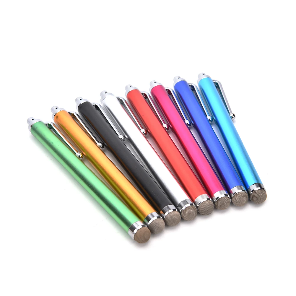 1PC Universal Mini Metal Micro Fibre Stylus Mesh Fiber Tip Touch Screen Stylus Pen For IPhone For Samsung Smart Phone Tablet PC