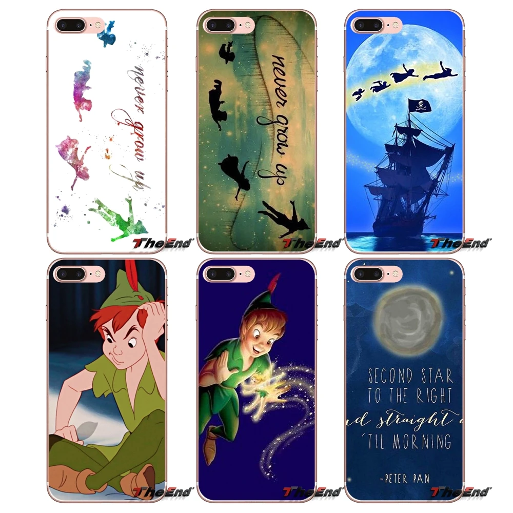 Возьмите меня в neverland Peter Pan для iPhone X 4 4S 5 5S 5C SE 6 6S 7 8 Plus Samsung Galaxy J1 J3 J5 J7 A3 A5 2016 2017 чехол