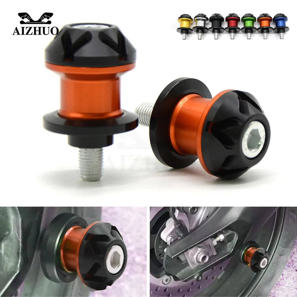 6/8/10mm Motorcycle Swingarm Slider Spools for YAMAHA YZF R1 XJR1300 FJR 1300 FZ1 FAZER YZF R6 XJR1300 YZF R3 TMAX 530 500