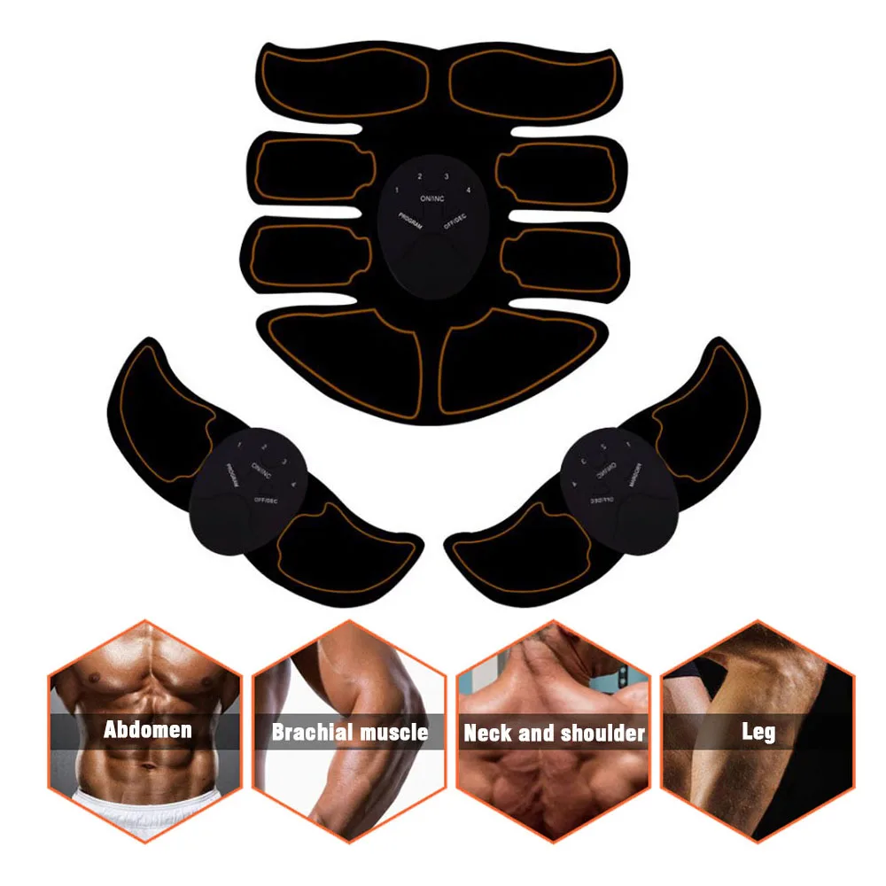 

Eight Abdominal Muscle Exercise Body Slimming Fat Burning EMS Exerciser Body Building Fitness Electric Muscles Training Machine