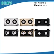 Для xiaomi mi 6 mi 6 m6 задняя Камера Стекло объектив+ Камера крышка круг Корпус Frame Запчасти Замена