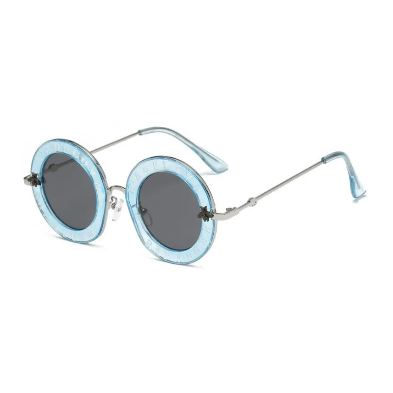 Круглые классические женские брендовые солнцезащитные очки в стиле ретро, модные солнцезащитные очки LAGELUVE RAPAUOMR, роскошные мужские дизайнерские солнцезащитные очки - Цвет линз: C06