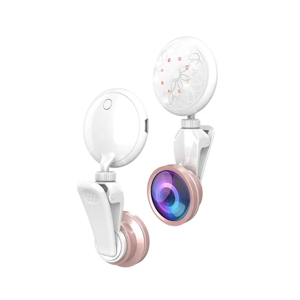

RK35CPortable Ring LED Flash Camera Clip Phone Self-timer Night Enhanced Light Night Party Beauty Photo Novelty Gift Lamp