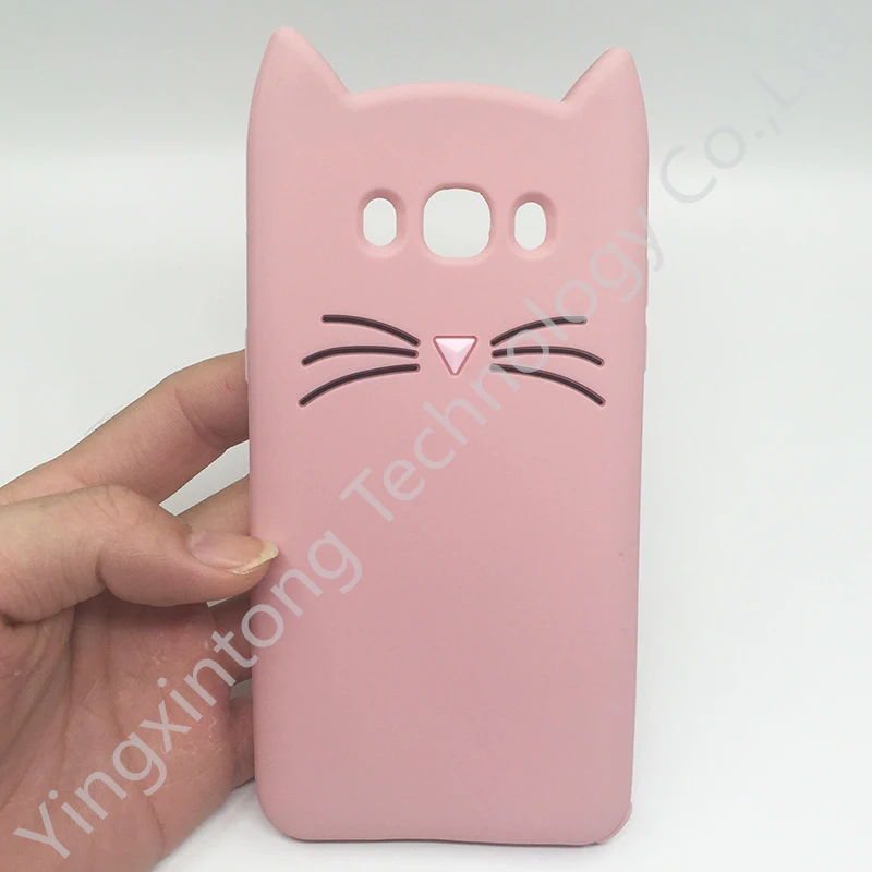 Тонкие Чехлы 3D с милыми животными бородой котом для Samsung Galaxy J2 J5 J7 Prime чехол из ТПУ