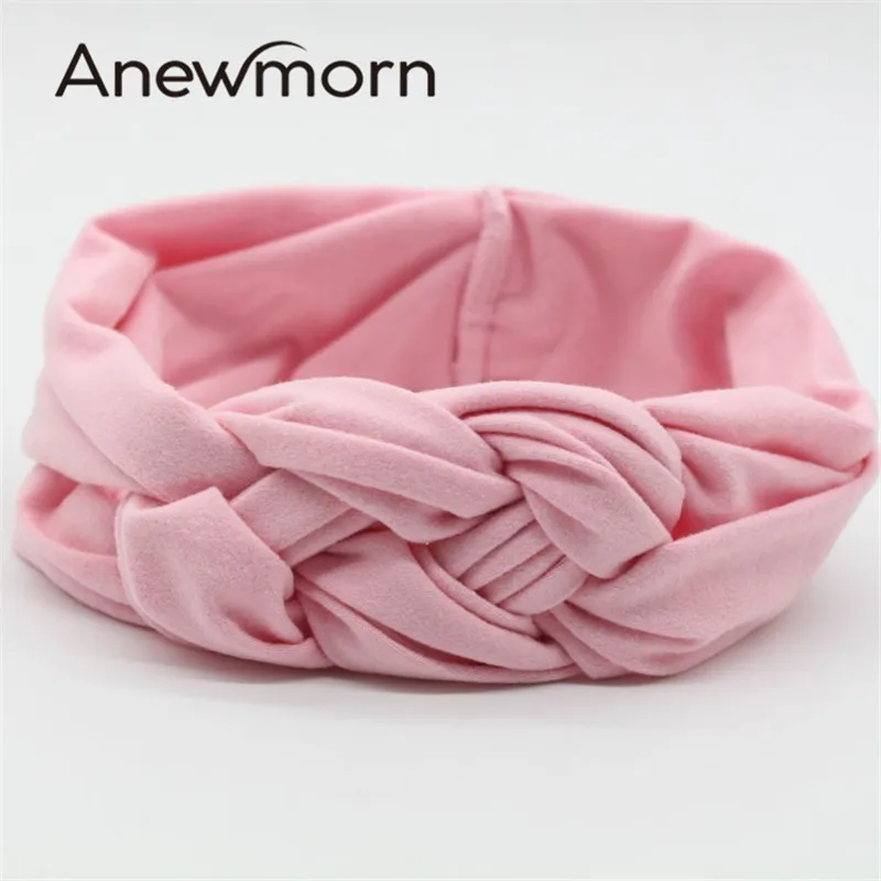 

New Baby Girl Cotton Solid Headband Young Girl Fashion Face-wash Hairband Children Hair Accessories Headwear