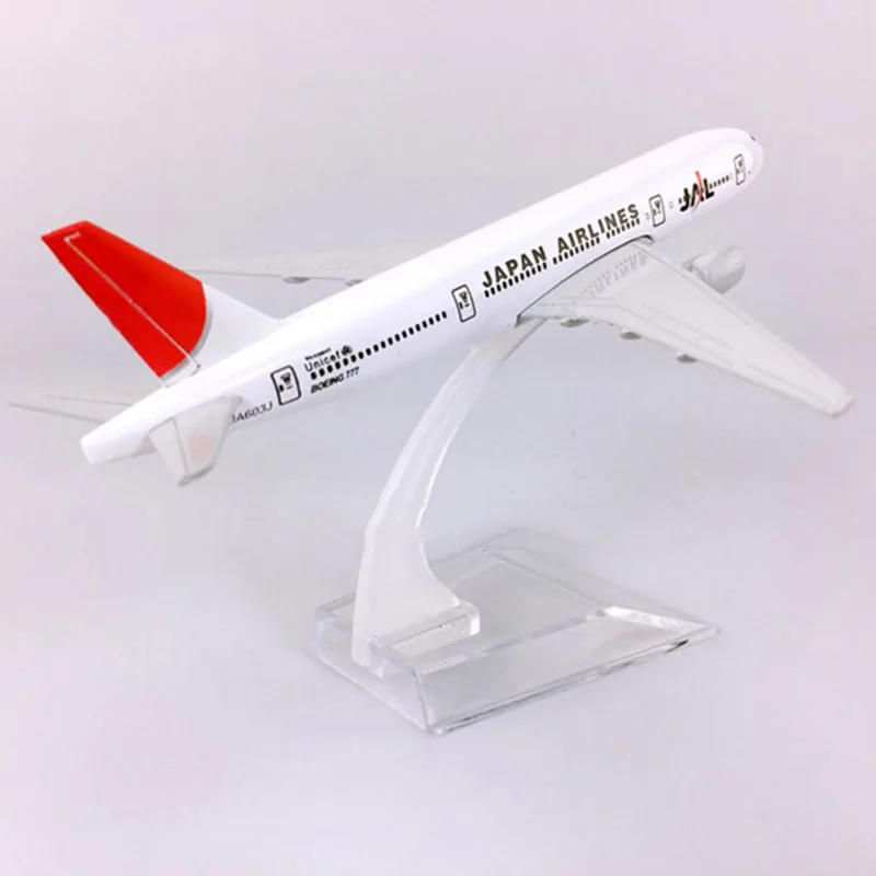 

16CM 1:400 Boeing B777-200 Plane Model JAL Japan Airlines with Base Alloy Aircraft Collectible Display Model Decoration Toy Gift