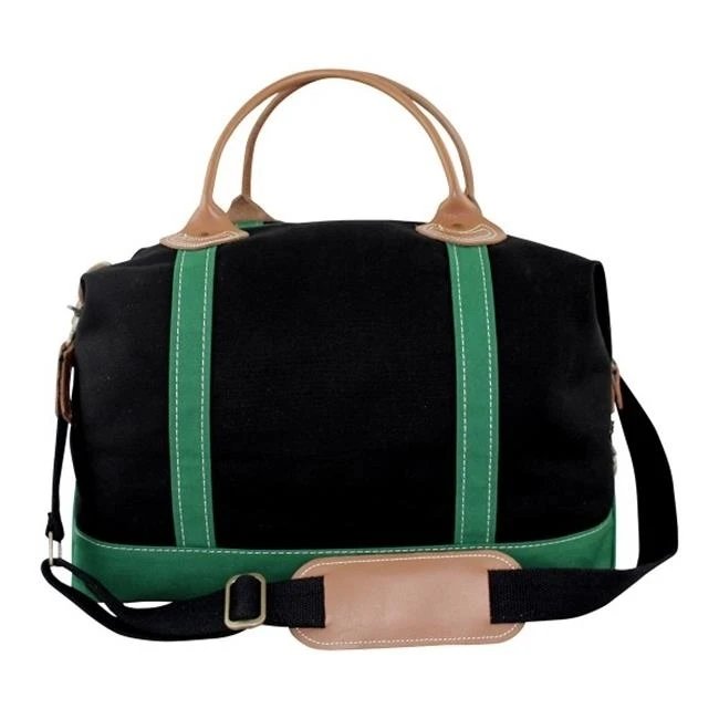 CB Station 6332 Weekender Bag Solid Black & Emerald