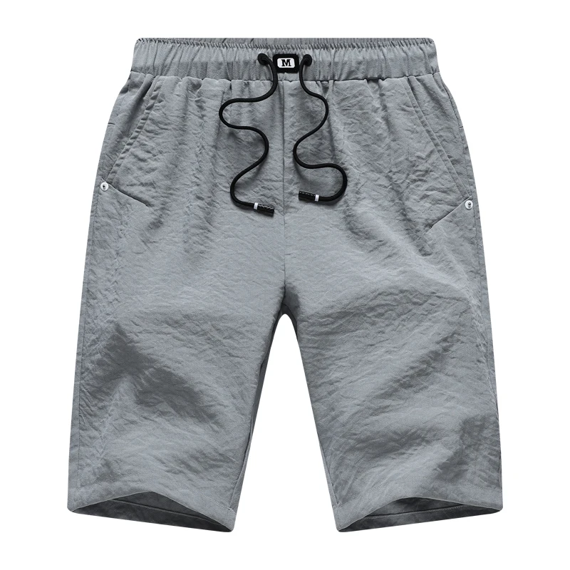 Повседневные мужские шорты серый Homme пляжные шорты на шнурке мужские s Slim Fit бермуды летние мужские Джоггеры мужские шорты больших размеров