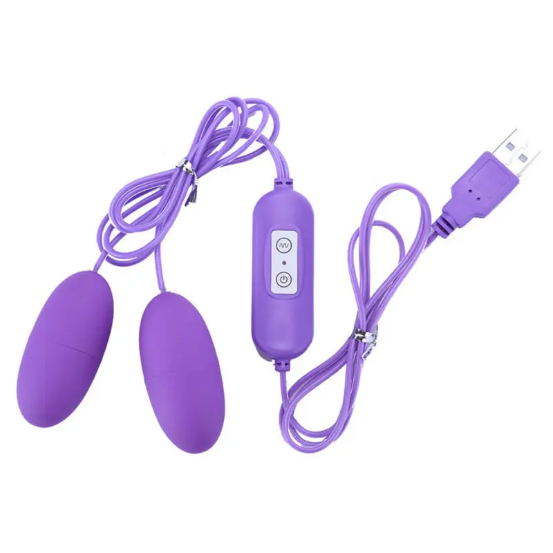 Dual Vibrator Vibrating Egg Clitoris Stimulator USB Adult Product Sex Toys For Women Female Masturbation