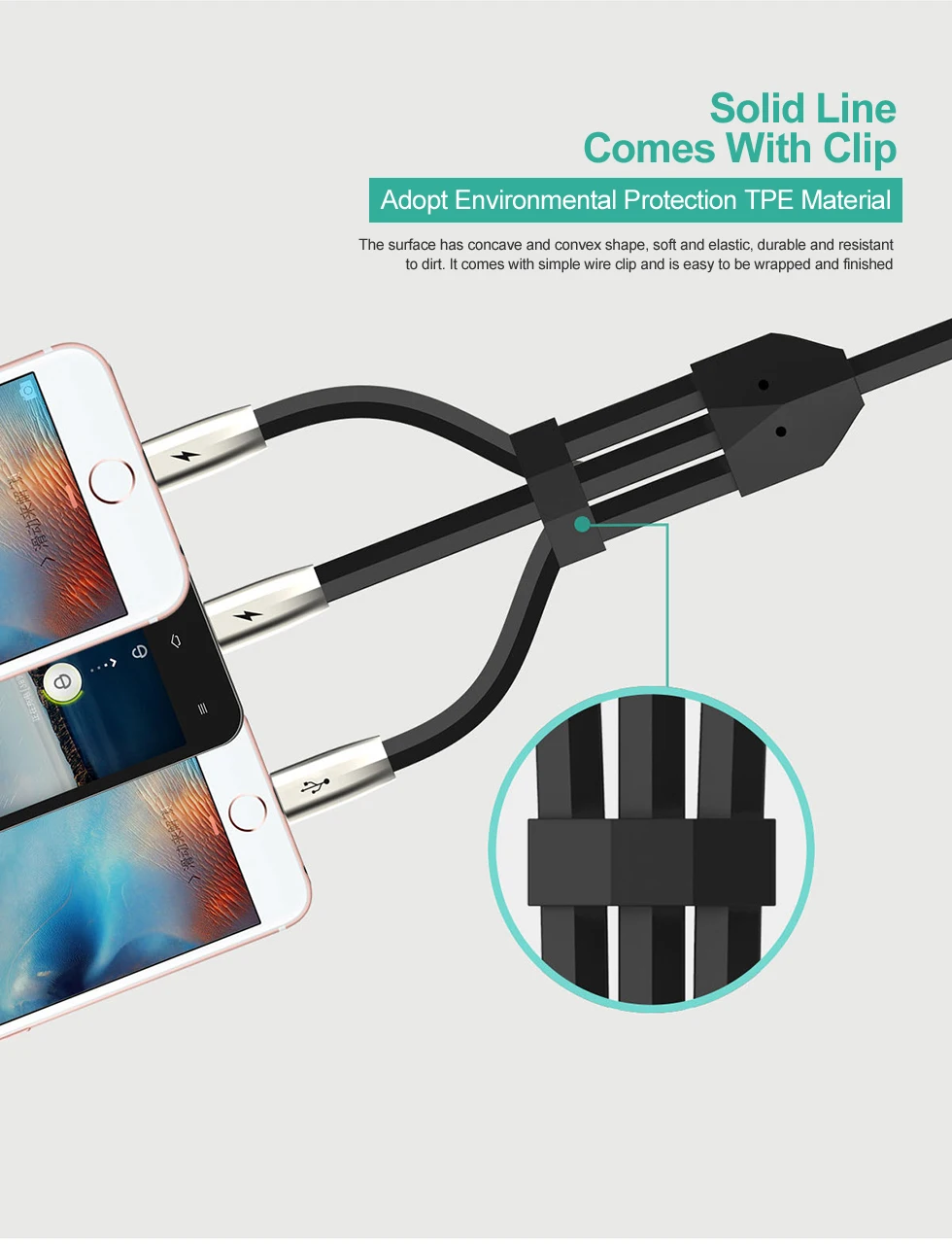 Кабель для быстрой зарядки м USB кабель от 1 до 3 1,5 для iPhone X Micro Usb type-c Тип C USB кабель для samsung huawei мобильный телефон кабель