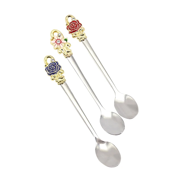 Cheap 1Pcs Stainless Steel Coffee Scoop For Ice Cream Milk Teaspoon  Creative Daisy Style Spoon Kitchen Supplies Tableware Cheap 1Pcs Stainless Steel Coffee Scoop For Ice Cream Milk Teaspoon  Creative Daisy Style Spoon Kitchen Supplies Tableware
