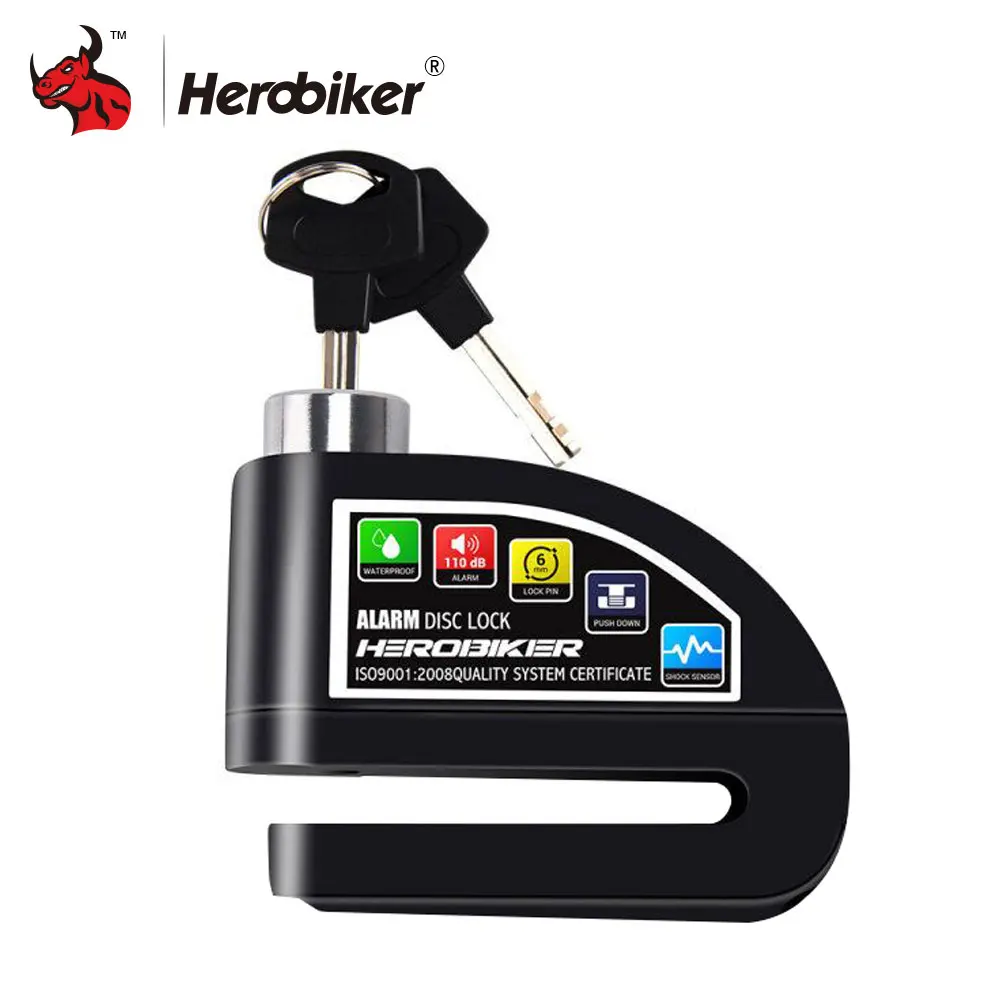 Motorcycle Disc Brake Lock Scooter Anti theft Bicycle Bike Security