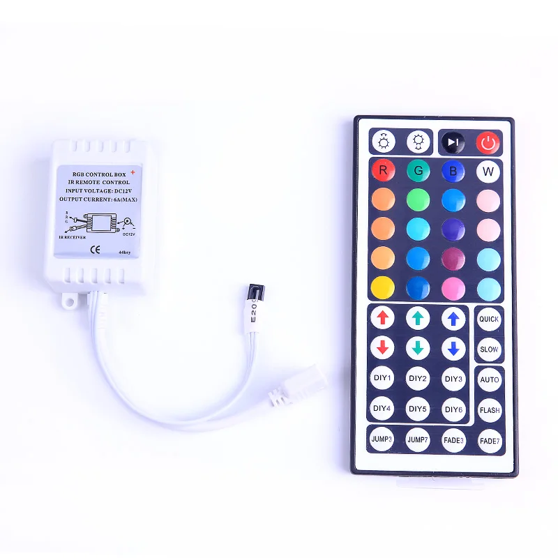 

DC12V 6A 44Key IR Remote Controller LED Lights Controller Dimmer For SMD 3528 5050 2835 3014 RGB LED Strip