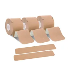 1 рулон предварительно вырезанная кинезиологическая лента дышащая хлопковая спортивная лента для снятия боли в мышцах фитнес-Спортивная терапевтическая клейкая лента