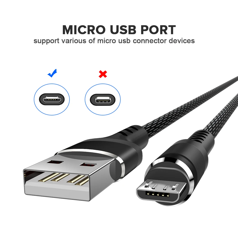 2.4A Micro USB кабель провод для быстрого заряда для Android смартфон 100 см быстрое зарядное устройство MicroUSB порт шнур для Leovo Mi htc LG Meizu