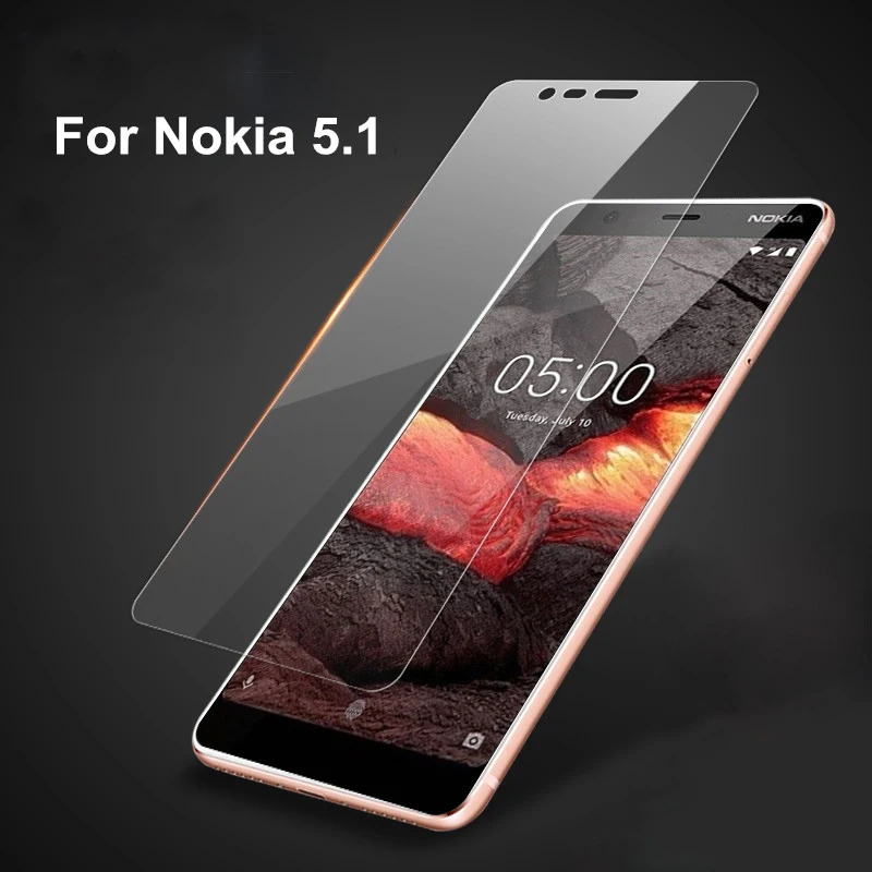 5 шт./лот протектор экрана из закаленного стекла для Nokia 5,1 Экран протектор защитный чехол для телефона Защитная пленка для Nokia X6 X5 9 2,1 3,1 6,1 6 8