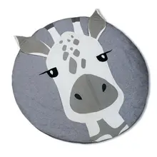 Милый мягкий круглый сон для малышей, детский хлопковый спортивный коврик для активных игр, животик, время, коврик Жираф