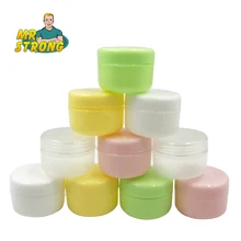 Bouteilles rechargeables en plastique, Pot de maquillage vide, crème pour le visage/Lotion/cosmétique, récipient de voyage, 5 couleurs, 10 pièces