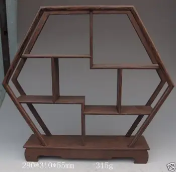 

china Oriental Collection Wood Curve Shelf Curios Pentagon shelves reveals