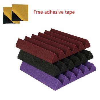 

4 PCS Wedges Sound Stop Absorption Foam 12 X 12 inch Soundproof Absorption Treatment Panel