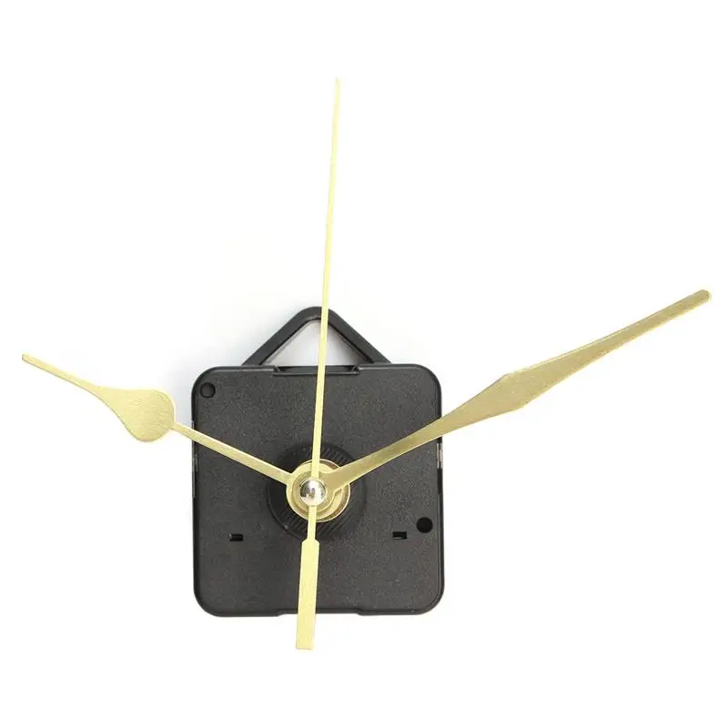 Высококачественные новые золотые стрелки запчасти для ремонта Бесшумная мебель Кварцевые черные настенные часы с механическим ходом болт