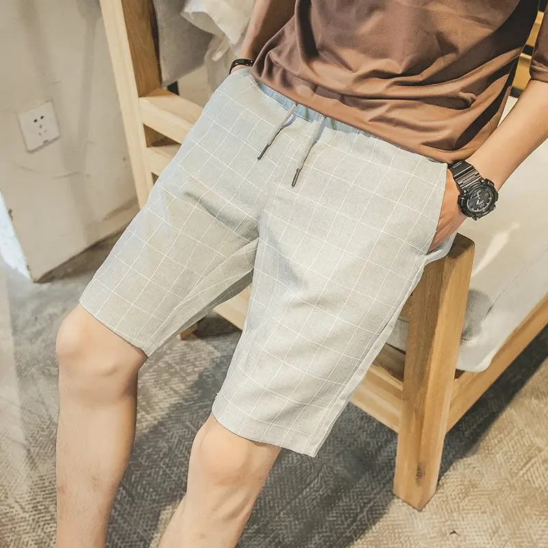 Летние новые мужские модные эксклюзивные узкие шорты в повседневном стиле Простые и качественные повседневные мужские пляжные шорты мужские шорты