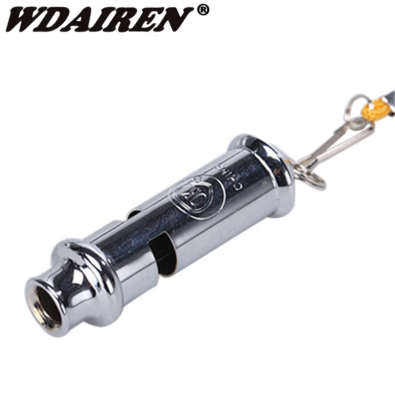 Stainless steel high-frequency high decibel whistle lifesaving metal outdoor survival whistle KS-017 decibel outdoor 2018 saturday