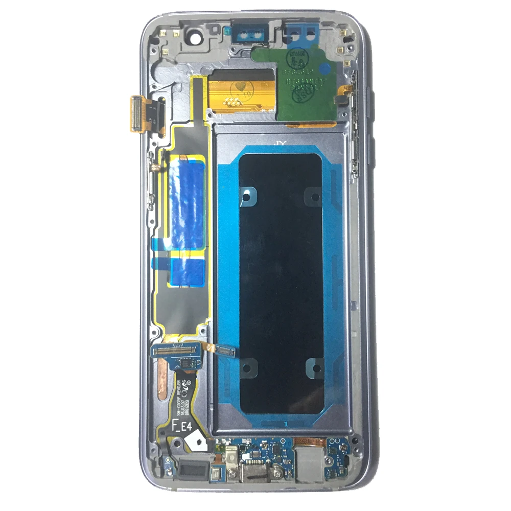 5,5 ''Супер AMOLED lcd для SAMSUNG Galaxy S7 Edge G935 G935F сенсорный экран дигитайзер дисплей с рамкой для S7 Edge