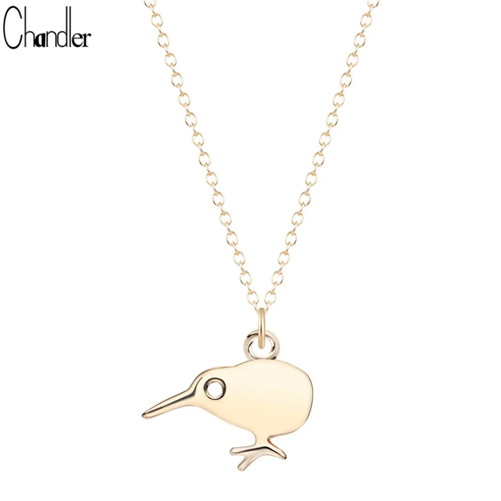 

Silver Plated Cute kiwi Bird Pendant Necklaces For Women Longo Chain Coliers Daughter Kids Best Gifts Casual Love Jewelry