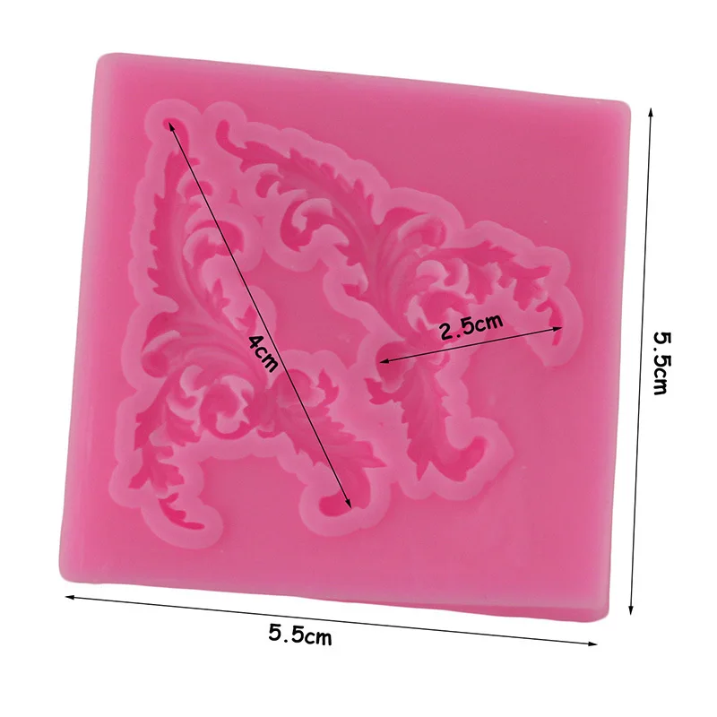 Mujiang свитки барокко угол силиконовые формы кекс выпечки рельеф инструменты для украшения тортов из мастики шоколадные конфеты Fimo глина плесень