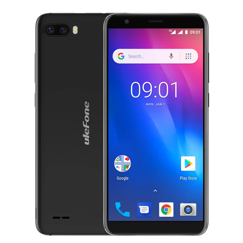 Ulefone S1Pro 5,5 дюйма Мобильный телефон 18:9 MTK6580 4 ядра 1 ГБ Оперативная память 8 GB Встроенная память Android 8,1 3g смартфон 8MP + 5MP сзади две камеры