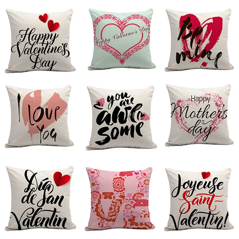 

Cushion Cover Decorative Mother's Day Gift Shiny Fundas Cojines Sofa Seat Case Car Soft Bed Kissenbezug Office throw pillowcases