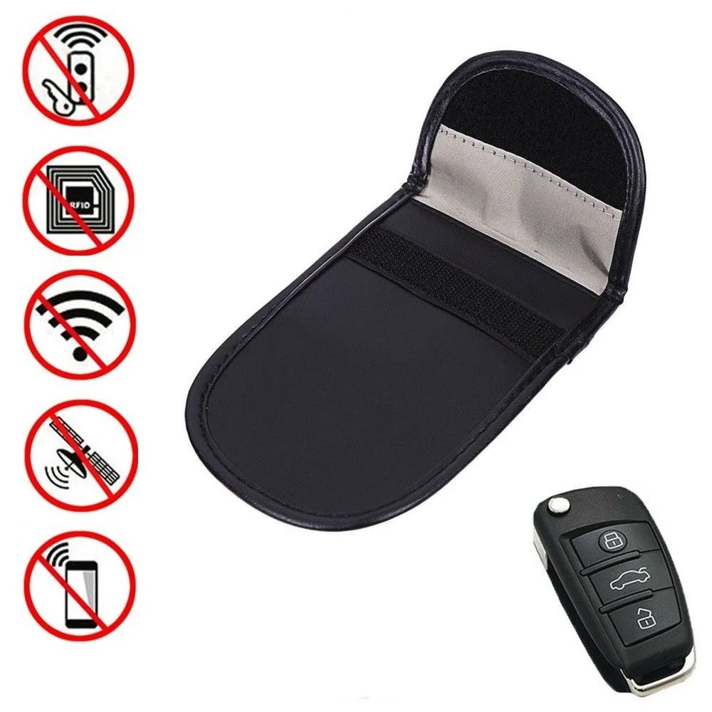 

Car Key Signal Blocker Pouches For Iphone 5 Inch Universal Phone Car Key Keyless Entry Fob Signal Guard Blocker Black Bag L0522