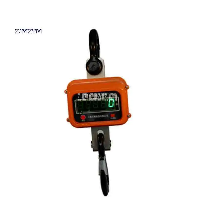 

ZJMZYM New Arrival OCS-2T Electronic Hanging Scale Digital Display Aluminum Shell Hook Scale 2 tons 2T High Quality Crane Scale