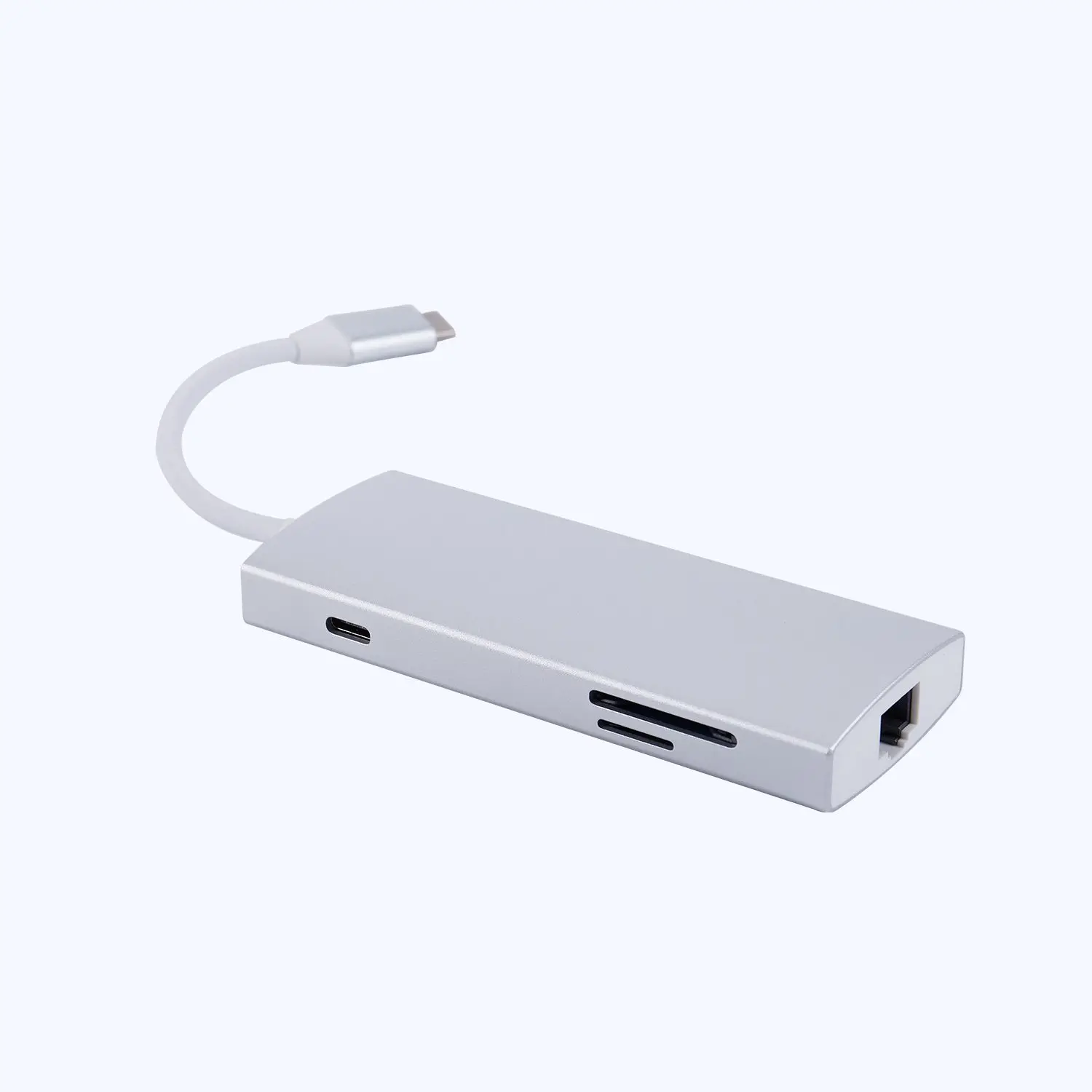 USB-C цифровой AV многопортовый концентратор с 4 K HDMI, TF/SD кардридер, 2 USB 3,0, зарядка type C и адаптер Gigabit Ethernet для 201
