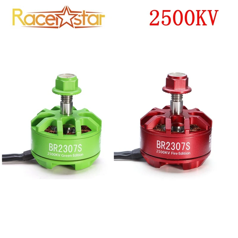 Racerstar 2307 BR2307S для Fire Green Edition 2500KV 2 4S бесщеточный двигатель X220 250 280 300 FPV Racing RC Drone 4 в 1