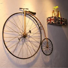 Victory Vintage Bicycle Wall Art / Penny Farthing High Wheel Bike Metal Decor / Iron Made 102cm(40″) Length x 78cm(30″) High