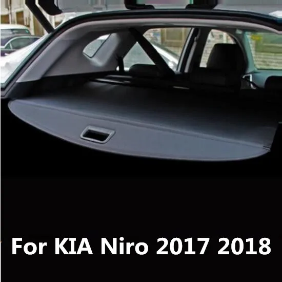 

JIOYNG Car Rear Trunk Security Shield Cargo Screen Shield shade Cover Fits For KIA Niro 2017 2018 (black, beige)