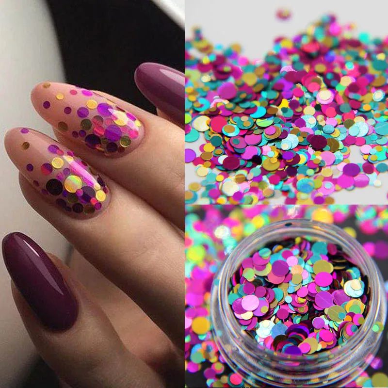 1jar Nail Art AB блестки микс сердце круглый акриловый блеск шестигранный лак для ногтей блестки голографическая звезда украшения для ногтей разные размеры - Цвет: P010