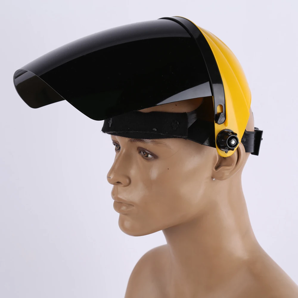 

1PC Welding Safety Workwear Eye Face Protection Tool Clear Adjustable Face Mask Shield Protective Flip-up Visor Protector