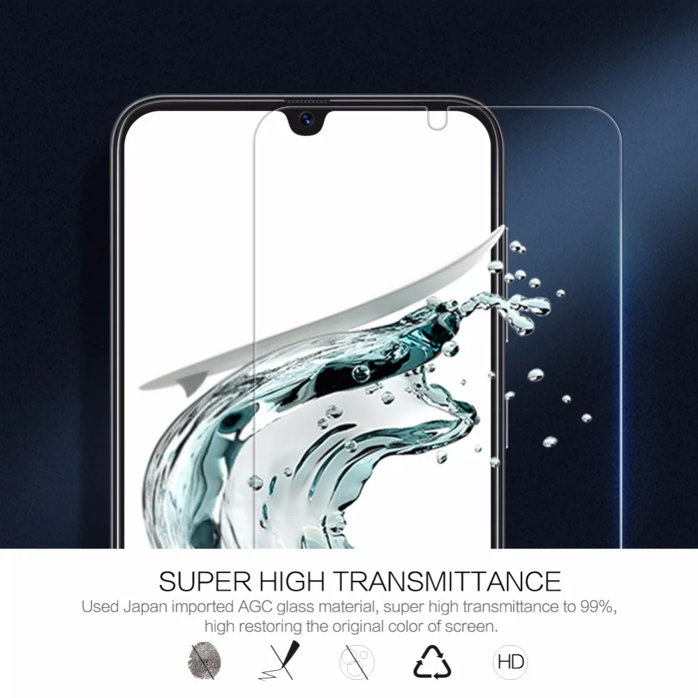Для samsung Galaxy A30 A50 A20 A20e A40 A60 A70 A80 A90 закаленное Стекло Nillkin с уровнем твердости 9H+ Pro 2.5D Экран протектор для a30 a50 Стекло