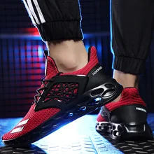 Большой Размер(42)-46 обувь для Для мужчин; сезон лето; искусственная кожа ПУ; подошва светильник Вес кроссовки для пешего туризма, модная полосатая обувь с сетчатым верхом полые Обувь на танкетке, из магазина при фабрике