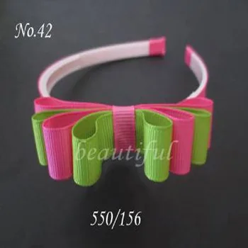 

100 BLESSING Good Girl Headband 3.5" Multiple Ring Bowknot Hair Bow 98 No.