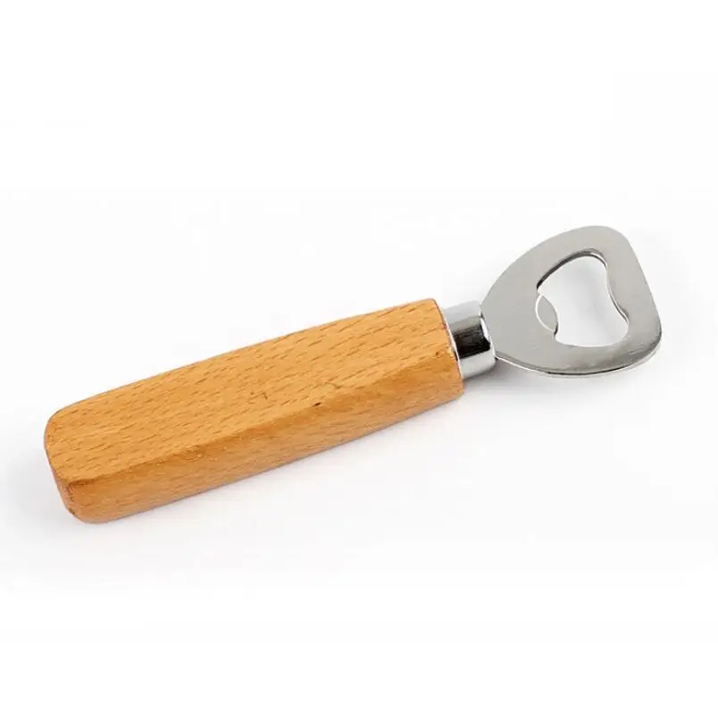 

500pcs/lot Wood Beer Bottle Opener Wooden bottle openers For Wedding Party Gift