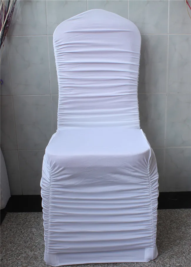 

50 PCS 42 Colors 1/2 Ruffle Lycra/Spandex /wedding/Flouncing Chair Cover/Sash/Bands/Table For Wedding Events&Party Decoration