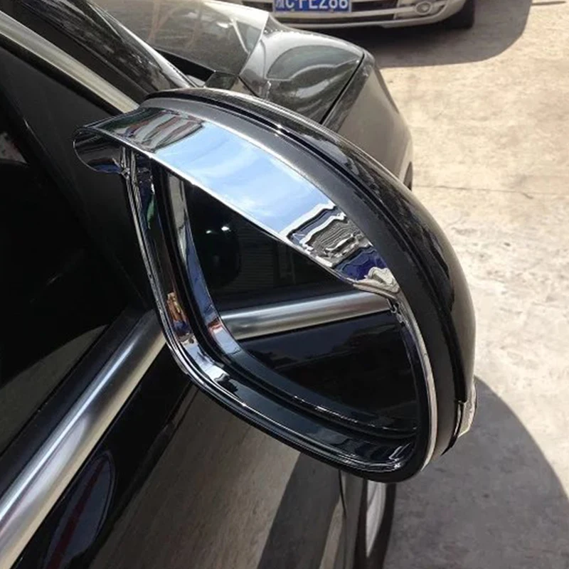 

For Skoda YETI 2014 2015 2016 2017 ABS Plastic Chrome Car rearview mirror block rain eyebrow frame Cover Trim