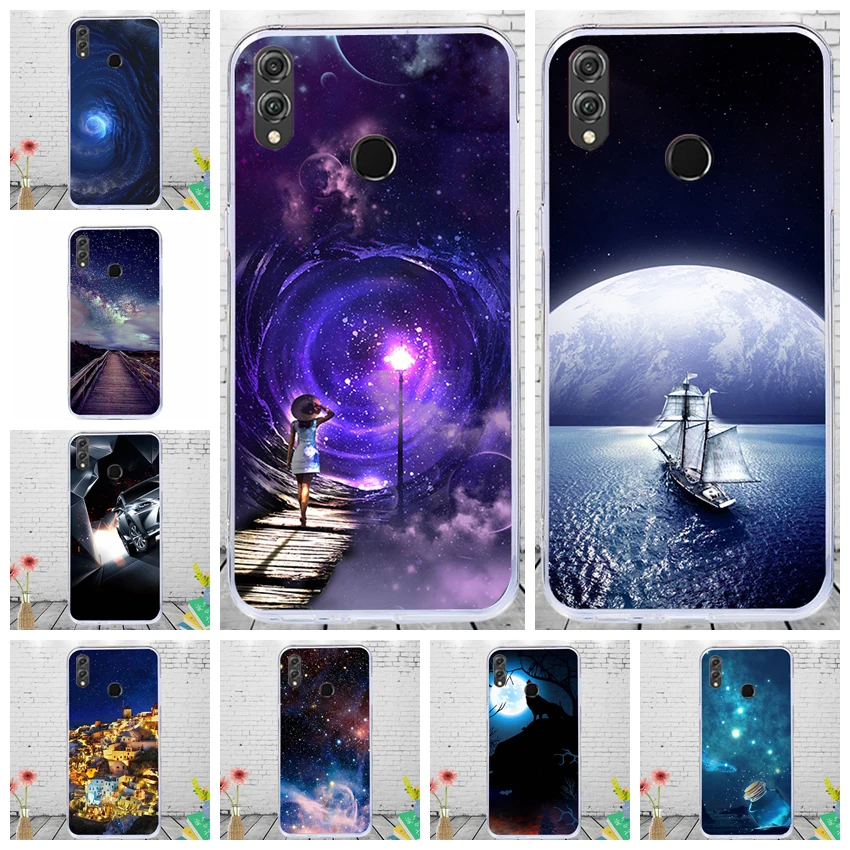 J&ampR Starry Sky Case For Huawei P Smart Plus Nova 3i 2i 2S 2 3 3E 4 Lite 2019 Silicone Cover Soft TPU Printing Cases |