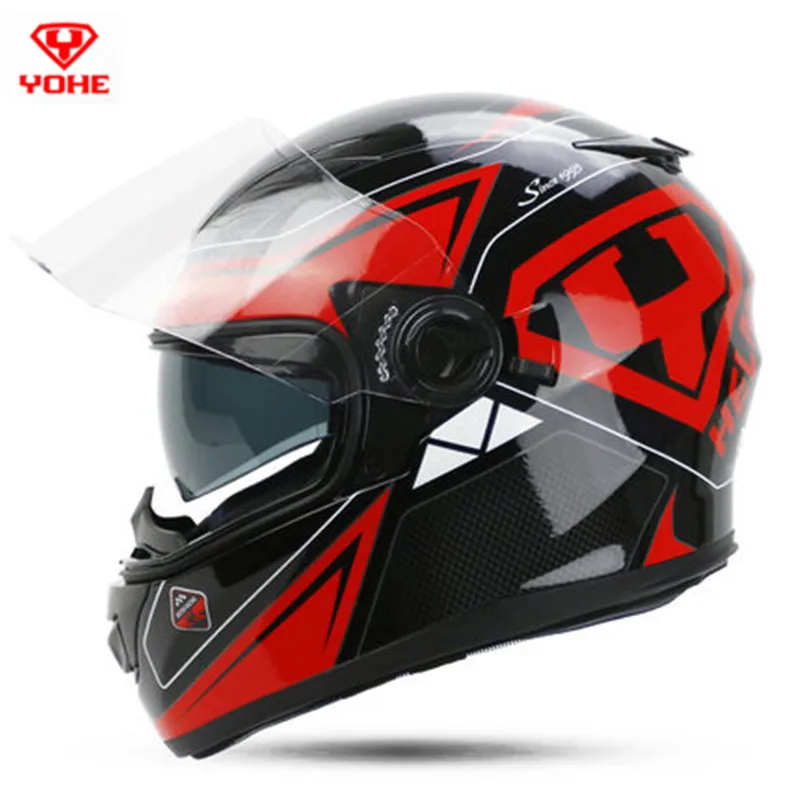 YOHE 970 dual lens full face motorcycle helmet man woman motor cycle